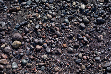 black sand on Tenerife beach