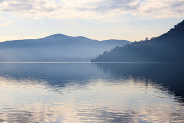 paesaggio del lago di Como daTorno
