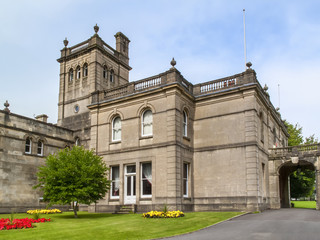 Fototapeta na wymiar Parc Howard, Llanelli Wales, UK is one of the the city's most important landmark tourist attractions