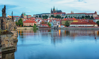 Charles Bridge in dusk