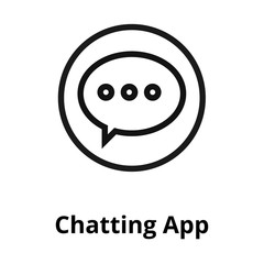 Chatting app line icon
