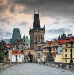 Charles Bridge in dusk