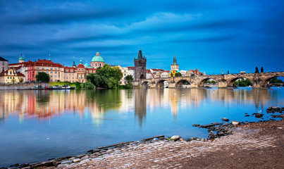 Charles Bridge, Prague in the morning