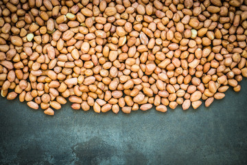 Peanuts with copy space