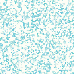 Abstract geometric seamless pattern, small spots and dots in random tessellation. Random mosaic background, vector illustration. 