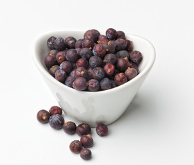 Juniper berries isolated on white