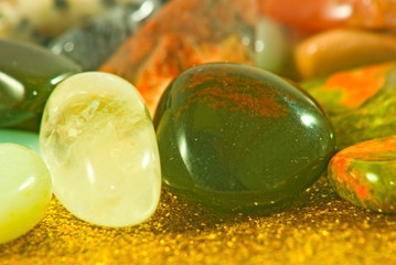 image of different colorful stones close-up