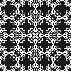 Vintage ornamental seamless pattern. Luxury elegant flourished ornament. Template for design. Vector illustration
