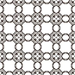 Vintage ornamental seamless pattern. Luxury elegant flourished ornament. Template for design. Vector illustration