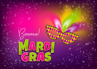 Mardi Gras party mask