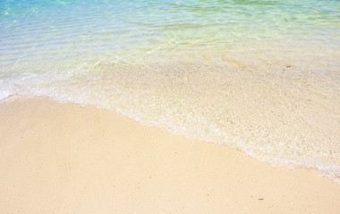 Fototapeta na wymiar sand of beach krabi sea