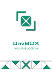 Creative box logo concept