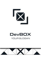 Creative box logo concept