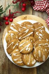 Homemade cookies with icing
