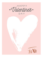 Love you more lettering card. Hand drawn inspirational quote  for Valentine's day. Motivational print for invitation cards, brochures, poster, t-shirts, mugs.