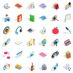 Medicine icons set, isometric style