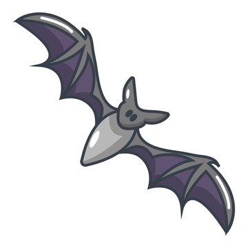 Bat icon, cartoon style
