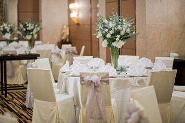 wedding chair decoration / table food