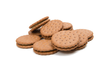 double biscuits isolated