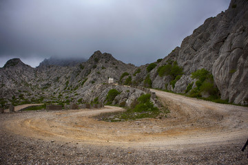 Majstorska cesta path through Velebit mountain in Croatia