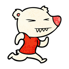 angry polar bear cartoon