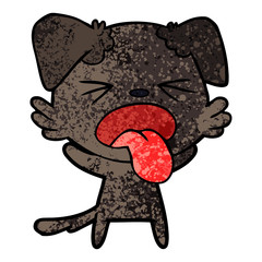 cartoon disgusted dog