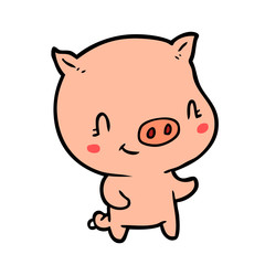 cute cartoon pig