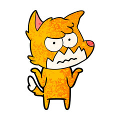 Fototapeta premium fox cartoon character