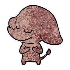 cartoon smiling elephant