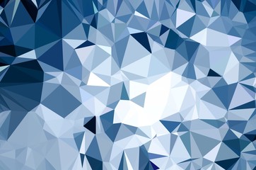 Blue Low Poly Abstract Background