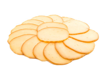cheese smoked isolated
