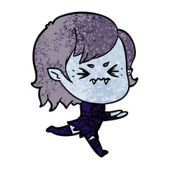 annoyed cartoon vampire girl