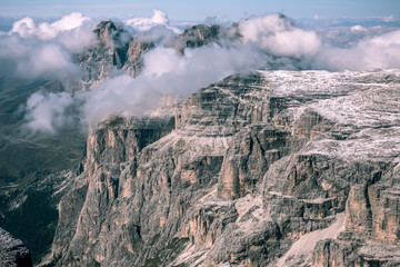 Fototapeta premium mountains Sella Ronda Dolomites Italy