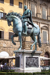 Obraz premium Statue of Cosimo I Medici, Florence, Italy