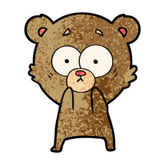 anxious bear cartoon