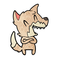 laughing fox cartoon