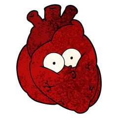 cartoon curious heart