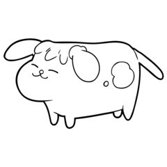 cute cartoon dog