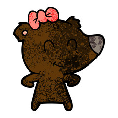 female bear cartoon