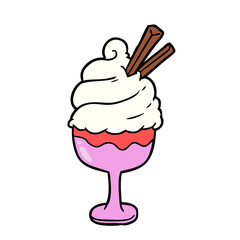 cartoon ice cream dessert