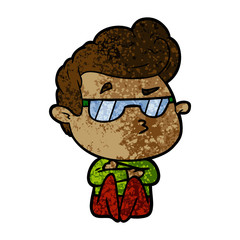 cartoon cool guy