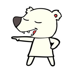 happy polar bear cartoon