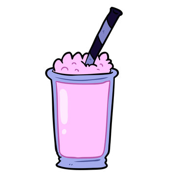 cartoon milkshake