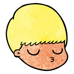cartoon male face