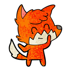cartoon happy fox