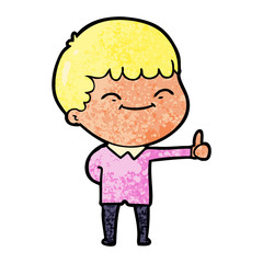 cartoon happy boy