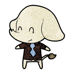cute cartoon elephant boss
