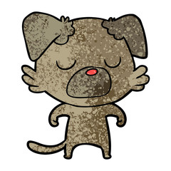 Obraz premium cartoon dog