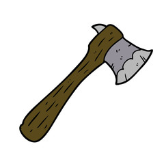 cartoon old axe