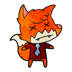 cartoon dead fox